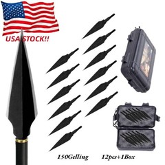 12X Arrowheads Broadheads 150grain Archery Broad Arrows Heads Screw Tips Archery