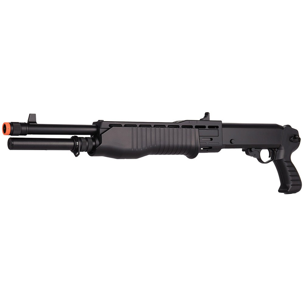 DOUBLE EAGLE M63 Pump Action SPAS Tri-Shot Burst Airsoft Shotgun
