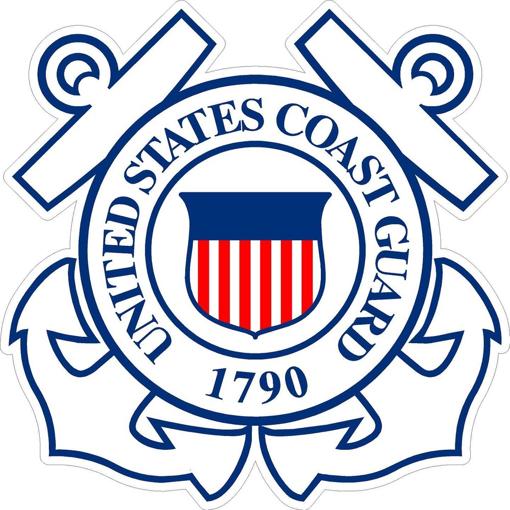 25 Mini Model USCG United States Coast Guard Vinyl Decals Stickers 1/2″