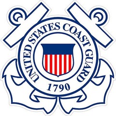 25 Mini Model USCG United States Coast Guard Vinyl Decals Stickers 1/2″