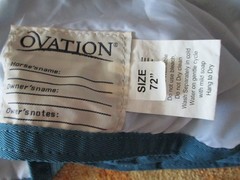 72» ovation Fly sheet with Belly Guard gray & blue