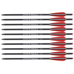 12PCS 22» Crossbow Bolts Carbon Arrows +12 Broadheads 100 grain Target Hunting