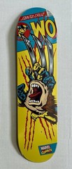 Rare Santa Cruz X Marvel Wolverine Screaming Hand Skateboard In Shrink 8.26