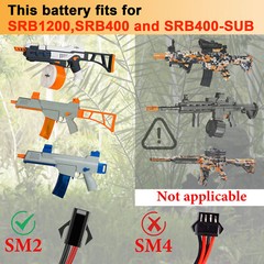 4pcs AIRSOFT BATTERY COMBAT 2S 7.4V 2000mAh 25C Dean Plug Round Softair AEG