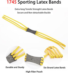 Premium Zinc Alloy Slingshot Catapult Rubber Band Archery Shooting Target