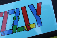 Grizzly Skateboard Grip Tape Rainbow Hands Art Z65C OG Skateboarding STICKER