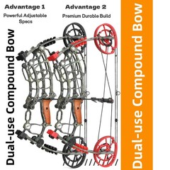 Archery 30-55lbsCompound Bow Set 25-30″ Adjustable Adult Hunting Target Shooting