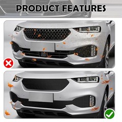 40×13″ Car Grill Mesh for Bumper,Cuttable Metal Mesh Grill 6mm Hexagonal/Black