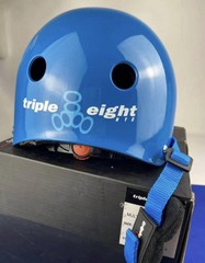 Triple Eight Helmet Youth Lil 8 Glossy Blue YOUTH 18”-20.5” $49.99