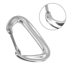 D Shape Clip Carabiner 12KN Aluminium Backpack Hook D Shape Hook Portable