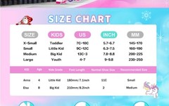 SULIFEEL Rainbow Unicorn Adjustable Inline Skates for Girls Boys and Kids wit…