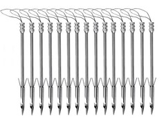 15PCS Fish Shooting Darts Slingshot Arrows Stainless Steel Fishing
