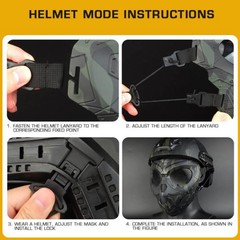 Airsoft Full Face Lurker Mask Paintball Protection Halloween Cosplay Costume BCP