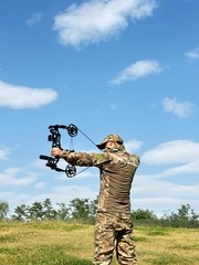 GQT 40-70lbs Compound Bow Archery Steel Ball Dual-use Fishing Hunting RH LH