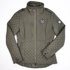 NOEL ASMAR Women’s XS Green Quilted Full Zip Spruce Meadows Equestrian Jacket