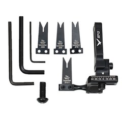 Strong Arrow Rest Rest Steel Plate 7*6.5*1.8cm 86.2g Aluminum Alloy Black