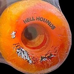 Vintage Spitfire Hell Hounds 63mm Multi Color Skateboard Wheels Made In The USA