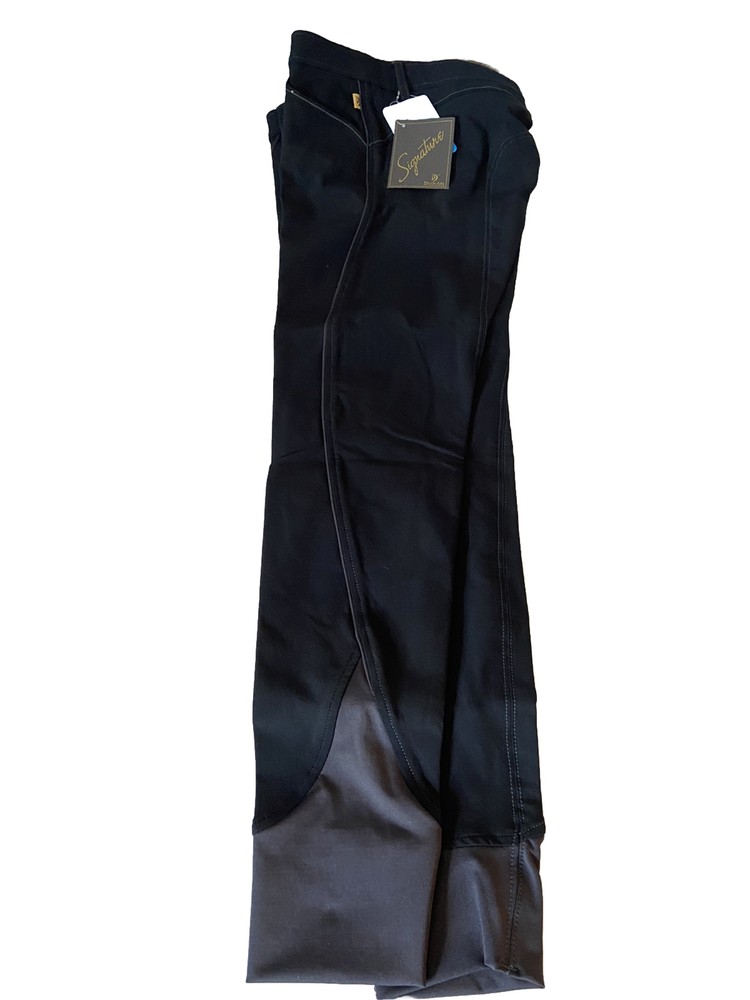 Devon-Aire Womens Signature Jupiter Knee Patch Breeches 573 Black 28 NWT Riding
