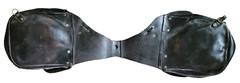 WWI UNITED STATES CALVALRY LEATHER SADDLE BAGS EXTRAORDINARY CONDITION BY LONG