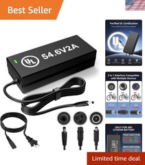 48V Lithium Battery Charger – Certified 54.6V 2A Fast Charger for Electric B…