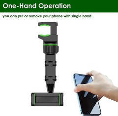 Rearview Mirror Phone Holder 360° Rotatable Retractable Car Mount