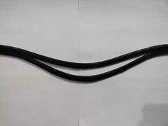 Designer Leather Clear Crystal 4 Row Silver Browband For Horse.