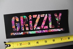 T-Puds Torey Pudwill Grizzly Grip Tape Flower Z73A Vintage Skateboarding STICKER