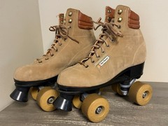 Vintage Free Former Roller Skates Brown Suede Men’s Size 6 Women’s 8