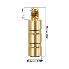 50 Grain Archery Arrow Brass Insert 16 Packs for 244/ 6.2mm Carbon Arrows