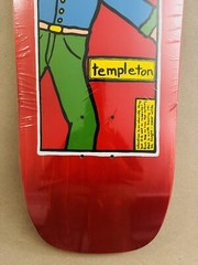 The New Deal ED TEMPLETON Skateboard Deck 9.625 X 32.5 RED 1990s Shape Reissue