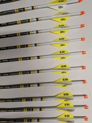 @NEW@ 12- Victory Archery RIP TKO Elite 300 Dipped/Crested Carbon Arrows