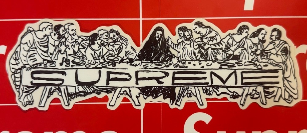 Supreme Last Supper Jesus Christ Sticker SS26 Authentic Ships Same Day ✉️