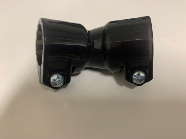 ACI Spyder 45 degree hopper elbow. Smoke. Fits 7/8″ feed necks.