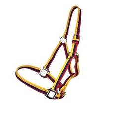 Horse Halter Multi Color Nylon Adjustable Durable Comfortable Equestrian Tack
