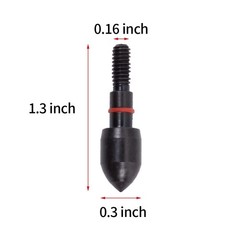 12pcs Archery Bullet Points 100/125 Grain Field Points Arrow Screw-in Field T…