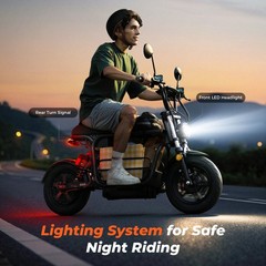 Electric Scooter Adult 1500W Motor 35MPH Speed 45Miles Range E Scooter with Seat
