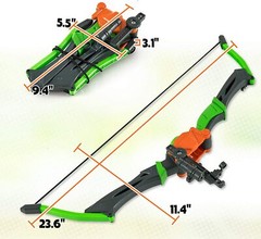 SMALL FISH Bow and Arrow Toy Archery Set for Kids Arrows and 2 Targets Ages 3-12