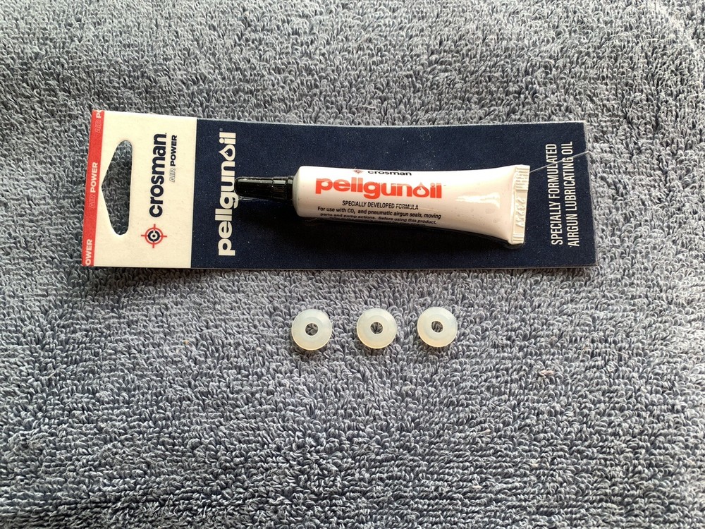 Crosman 357, 38T, 1600, Co2 Powerlet Seal Pack of 3 with Pellgunoil