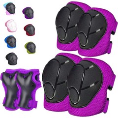 Kids/Youth Knee Pads for Kids 3-14Years Boys Girls 6 in 1 Kids Protective Gea…