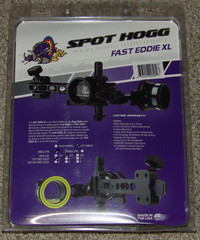 NEW SpotHogg Fast Eddie XL Single Pin Bow Sight- LEFT Hand .019 1 Pin Spot Hogg