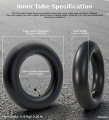 100/65-6.5 Heavy Duty Inner Tube, 11 Inch Scooter Tube, for 90/65-6.5 80/65-6…