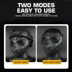 Airsoft Full Face Lurker Mask Paintball Protection Halloween Cosplay Costume BCP
