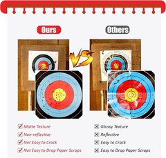 Archery Targets Paper 20pcs 16x16in Practice Targets for Hunting and Training