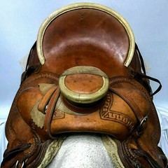Western Saddle Roping Ranch Work Equestrian Trail Horse Wade Tree A Fork Premium