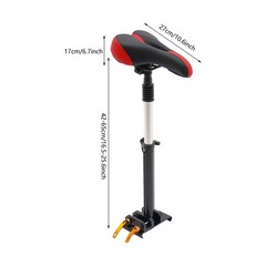 Universal Scooter Seat Cushion Aluminum Alloy Rod + Saddle Height Adjustable New