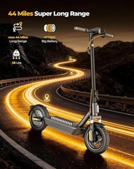 900W ELECTRIC SCOOTER FOR ADULTS 44 MILES RANGE 20MPH DUAL SUSPENSION 12″ TIRES