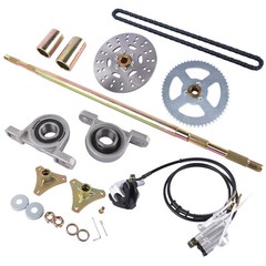 Drift Trike Go Kart Rear Live Axle Kit,Brake Assembly ATV Quads,Sprocket Hub