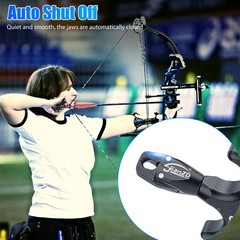 4 Finger Grip Thumb Trigger Archery Release Aid for Compound Bow 360° Rotate