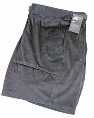Nike Mens 40 Shorts Corduroy Dri Fit Flex Casual Belted Pockets SB Black $65 NEW
