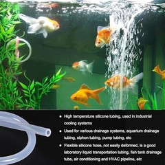 10 Feet PVC- 3/16″ ID Clear Vinyl Tubing Flexible, Hybrid PVC Hose,